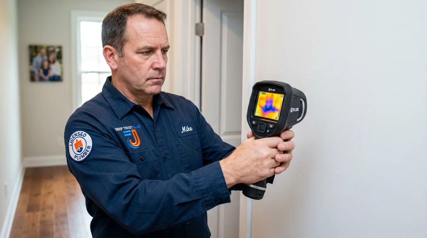 Thermal imaging leak detection by Johns Plumbing LLC in Vivian